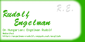 rudolf engelman business card